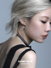 Dark Crows S925 18K Platinum Plating Pendant Earrings™
