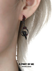 Dark Crows S925 18K Platinum Plating Pendant Earrings™