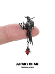 Dark Crows S925 18K Platinum Plating Stud Earrings™