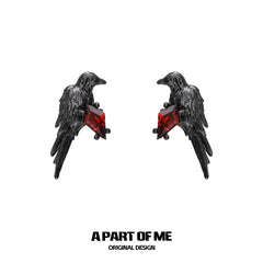 Dark Crows S925 Sterling Silver Resizeable Earrings™