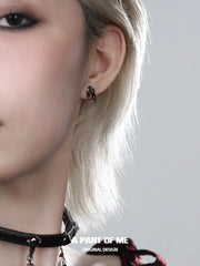 Dark Crows S925 Sterling Silver Resizeable Earrings™