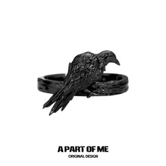 Dark Crows S925 Sterling Silver Resizeable Rings™