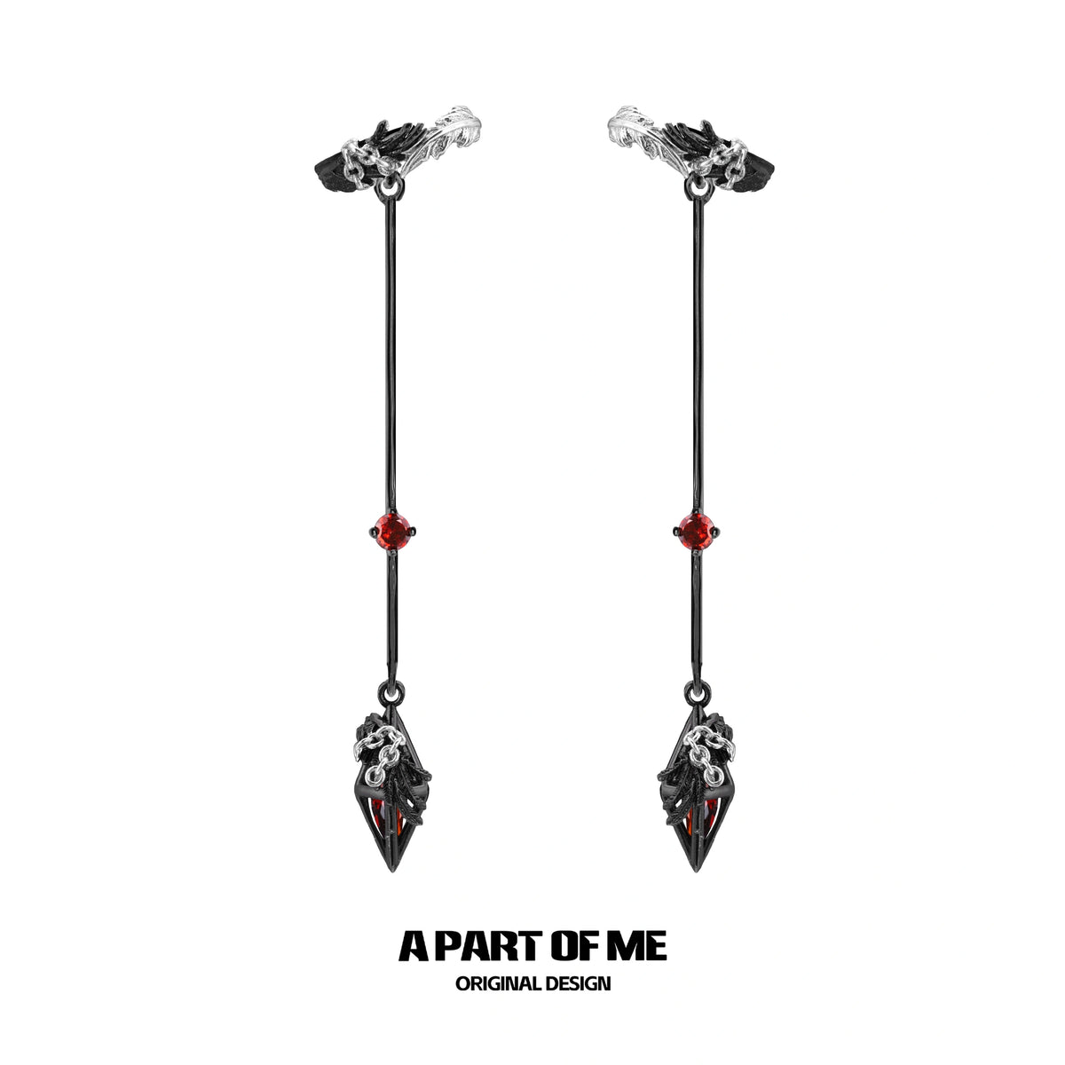 Divine Plume 18K Platinum Plated Slyus Zircon Earclips Ear Clips™