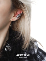 Divine Plume 18K Platinum Plating Wings Zircon Ear Clips™