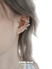 Dreamcore Goldfish Sunset Orange Sea 18k Platinum Plated Earclip Ear Clips™