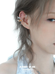 Dreamcore Goldfish Sunset Orange Sea Pearl Tassel Ear Cuff Ear Clips™