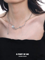 Floating Jellyfish 18K Platinum Plated Necklace™