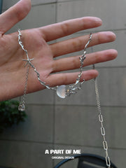 Floating Jellyfish 18K Platinum Plated Necklace™