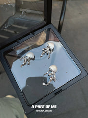Floating Jellyfish 18K Platinum Plated Stud Earrings™