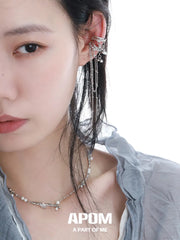 Forever Elegant 925 Sterling Silver Pearls＆Zircon Choker Necklace ™