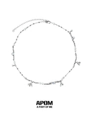 Forever Elegant 925 Sterling Silver Pearls＆Zircon Choker Necklace ™