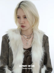 Forever Elegant Heavy Craft Multi-Layer Pearls Beaded Cross Pendant Necklace™