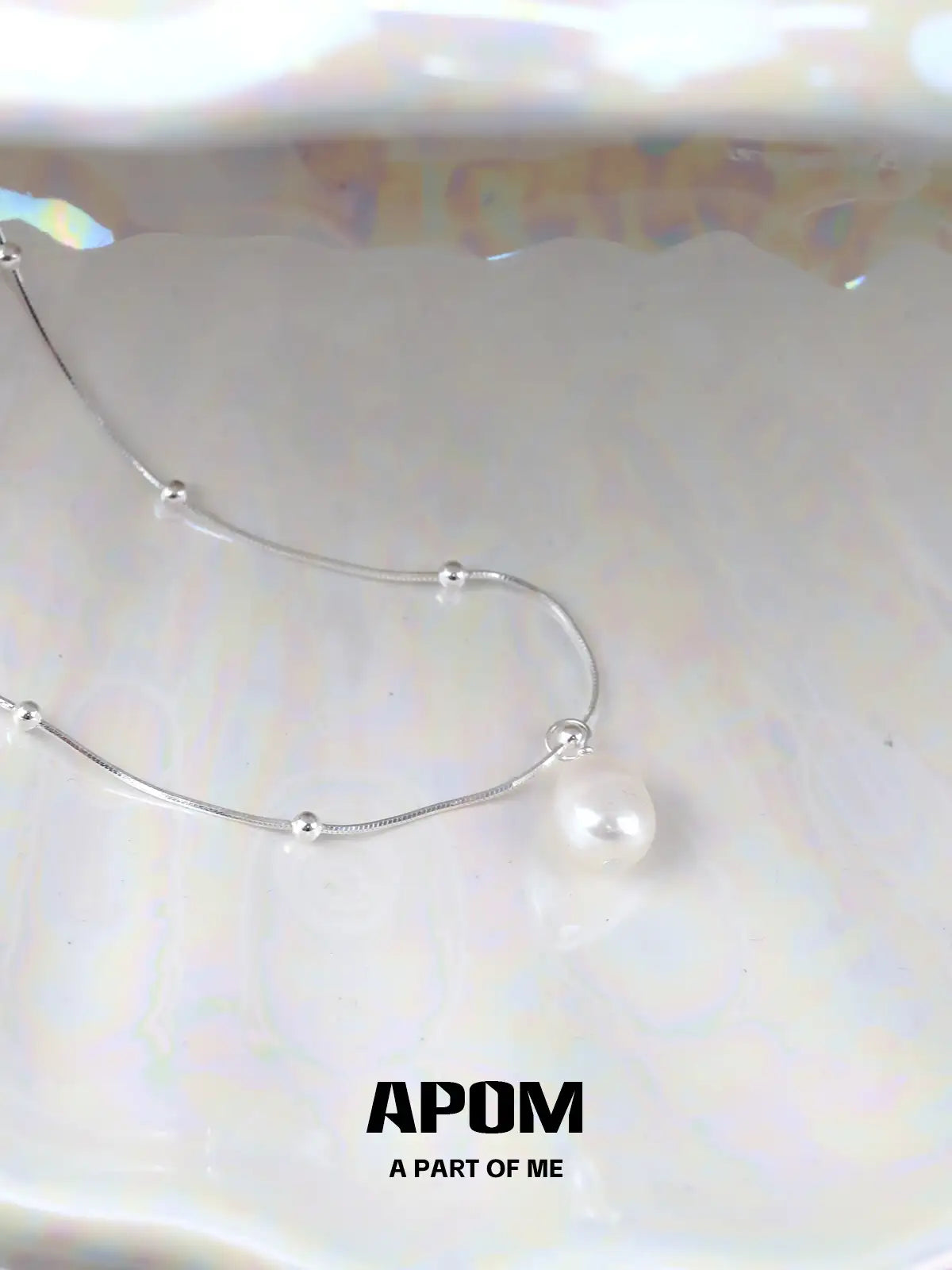 Forever Elegant Minimalist 925 Sterling Silver Baroque Pearl Choker Necklace™