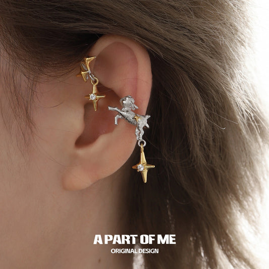 Good Night Sheep 18K Gold Plated Star Ear Hook Earclips™