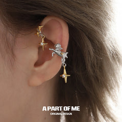 Good Night Sheep 18K Gold Plated Star Ear Hook Earclips™