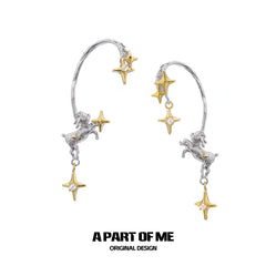 Good Night Sheep 18K Gold Plated Star Ear Hook Earclips™