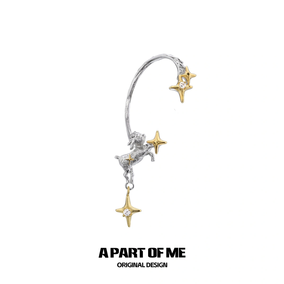 Good Night Sheep 18K Gold Plated Star Ear Hook Earclips™