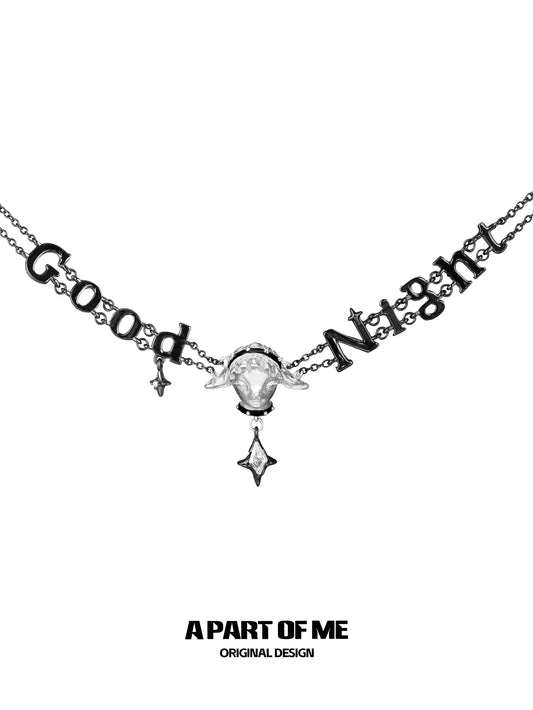Good Night Sheep 18K Platinum Plated Zircon Starburst Pendant Necklace™