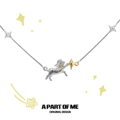 Good Night Sheep 925 Sterling Silver 18K Gold Plated Star Choker Necklace™