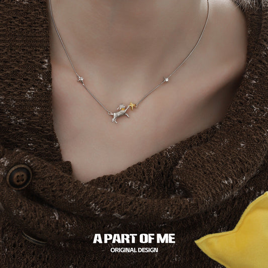 Good Night Sheep 925 Sterling Silver 18K Gold Plated Star Choker Necklace™