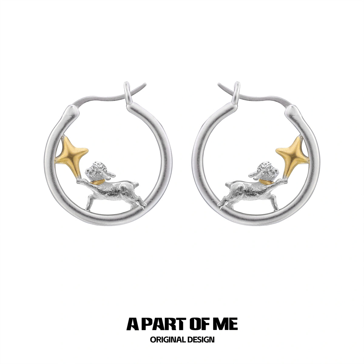 Good Night Sheep S925 18K Gold Plated Star Earrings™