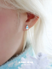 Hello Winter 925 Sterling Silver Winter Snowflake Stud Earring™