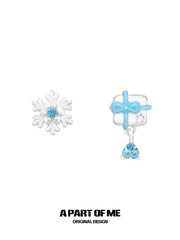 Hello Winter 925 Sterling Silver Winter Snowflake Stud Earring™