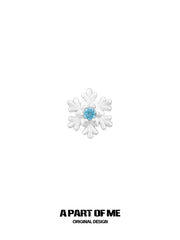 Hello Winter 925 Sterling Silver Winter Snowflake Stud Earring™