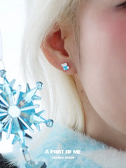 Hello Winter 925 Sterling Silver Winter Snowflake Stud Earring™