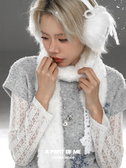 Hello Winter Meow 18K Platinum Plated Snowflake ＆ Cat Openable Pendant Necklace™