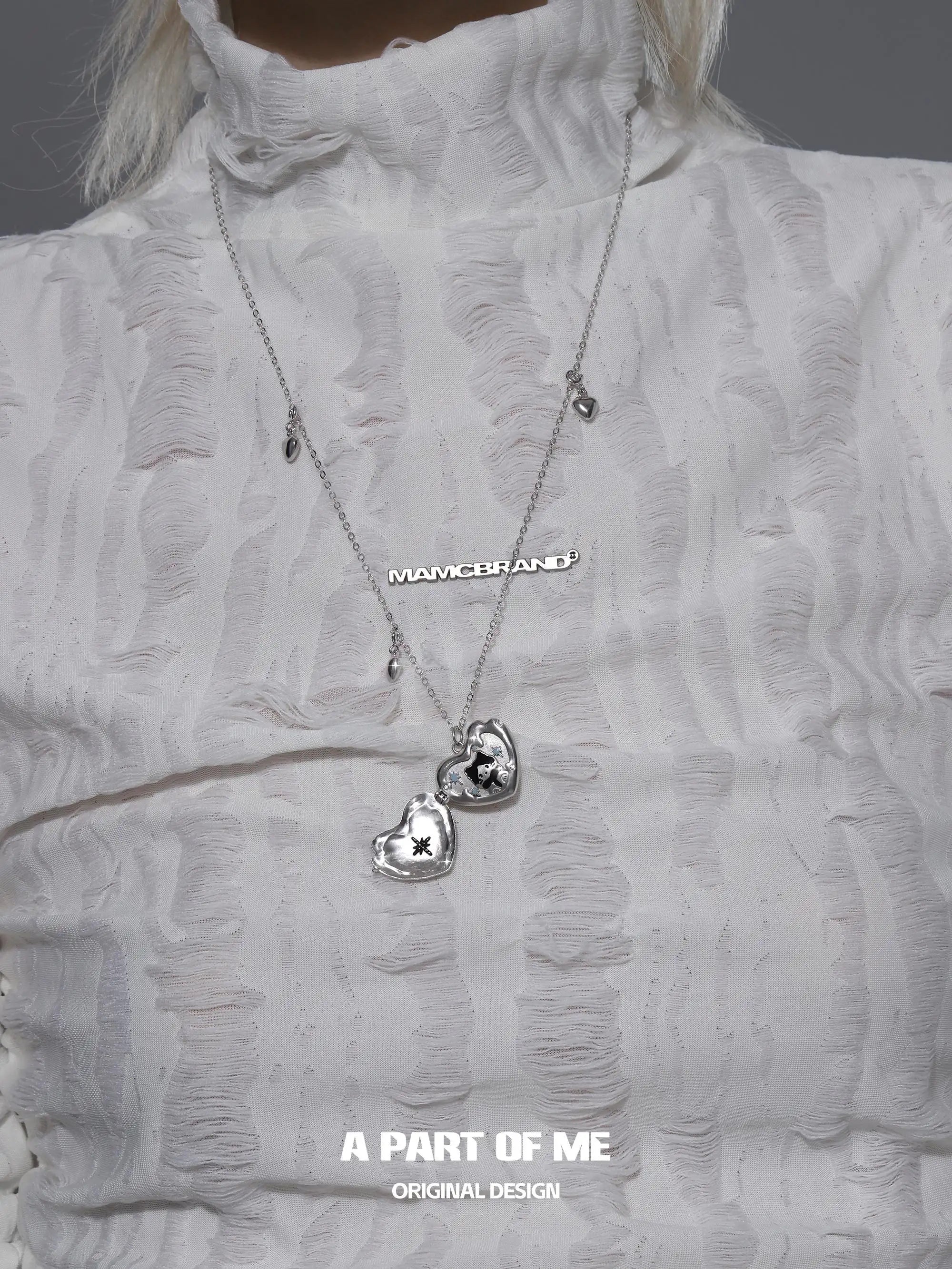 Hello Winter Meow 18K Platinum Plated Snowflake ＆ Cat Openable Pendant Necklace™