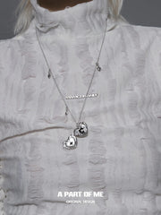 Hello Winter Meow 18K Platinum Plated Snowflake ＆ Cat Openable Pendant Necklace™