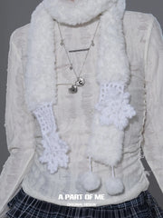 Hello Winter Meow 18K Platinum Plated Snowflake ＆ Cat Openable Pendant Necklace™