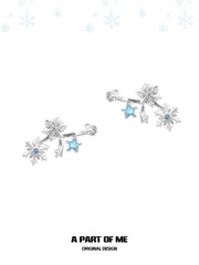 Hello Winter S925 Platinum-Plated Drop Earrings™