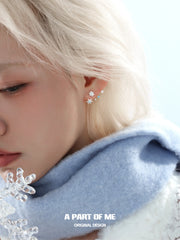 Hello Winter S925 Platinum-Plated Drop Earrings™