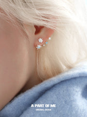 Hello Winter S925 Platinum-Plated Drop Earrings™