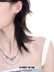 Ice Field 18K Platinum Plating Double Layers Tassel Necklaces™