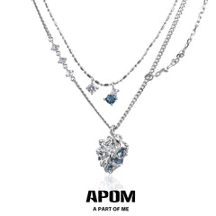 Ice Field 18K Platinum Plating Gemstone Pendant Chokers Necklaces™