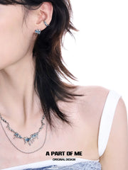 Ice Field 18K Platinum Plating Melting Ice Earclips Ear Clips™