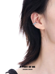 Ice Field 18K Platinum Plating Melting Ice Earclips Ear Clips™