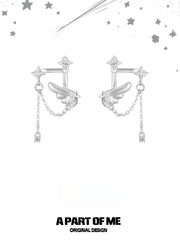 Immaculate Dream 925 Sterling Silver Original Fairy Stud Drop Earrings™