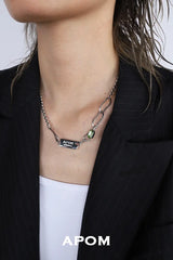 LIMERENCE 18K Platinum Plating Gemstone Chain Chokers Necklaces™