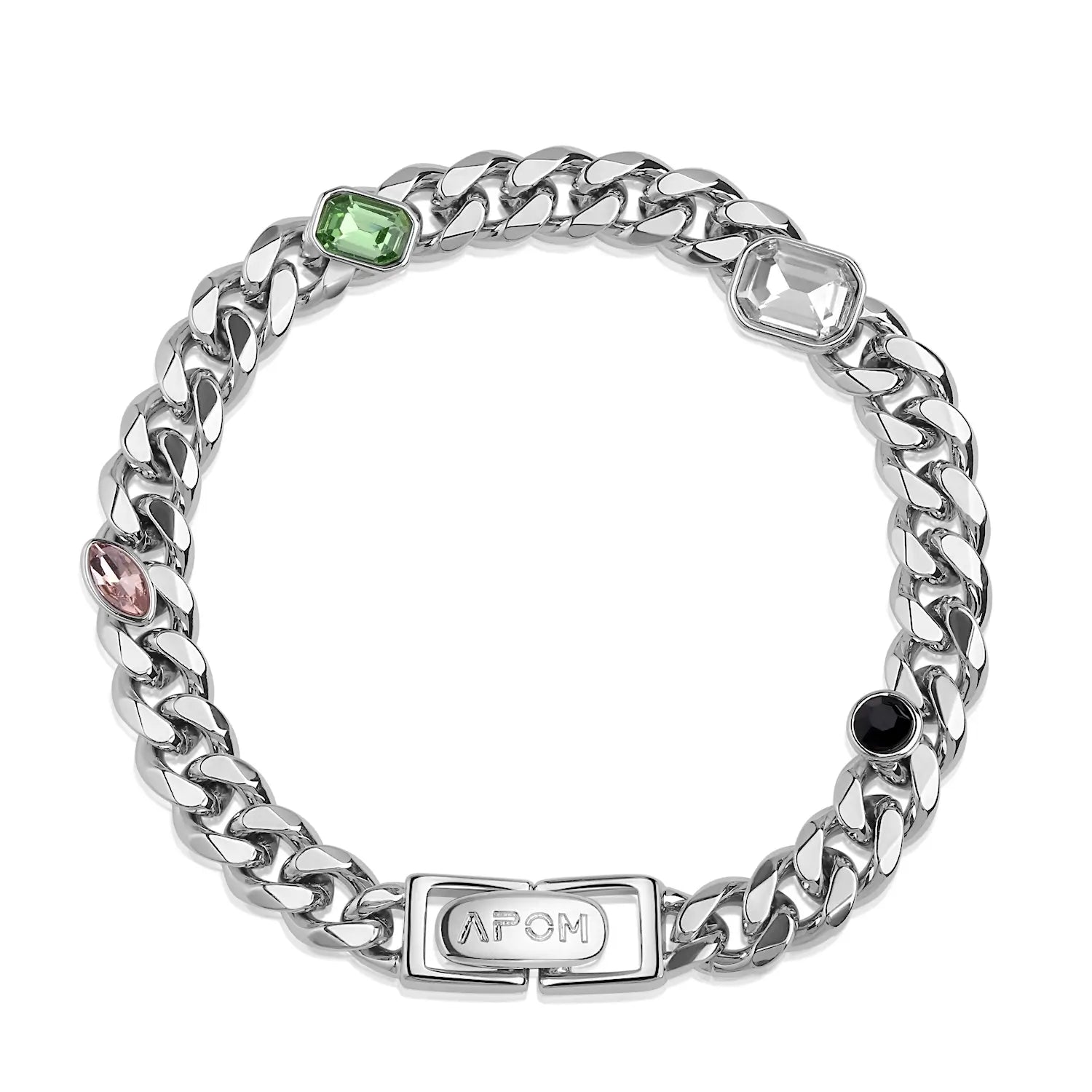 LIMERENCE 18K Platinum Plating Gemstone Cuban Chain Bracelets™