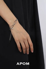 LIMERENCE 18K Platinum Plating Violet Gemstone Y2K Bracelets™