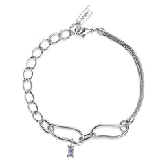 LIMERENCE 18K Platinum Plating Violet Gemstone Y2K Bracelets™