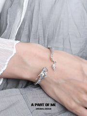 Loong 18k Platinum Plating Moon Stone Resizeable Bangles Bracelets™