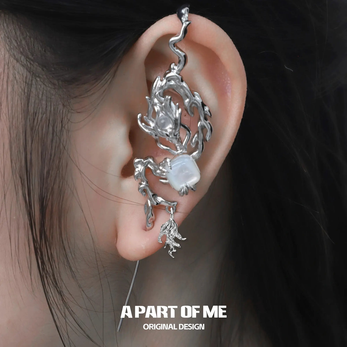 Loong 18k Platinum Plating Shell Ear Hook Needle Piercing Earring™