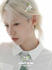 Lucky Clover 18K Platinum Plated Kitten ＆ Puppy Earrings™