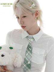 Lucky Clover 18K Platinum Plated Kitten ＆ Puppy Earrings™