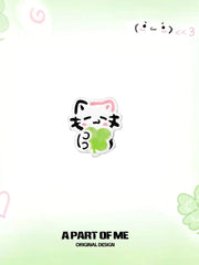 Lucky Clover 18K Platinum Plated Kitten ＆ Puppy Stud Earrings™